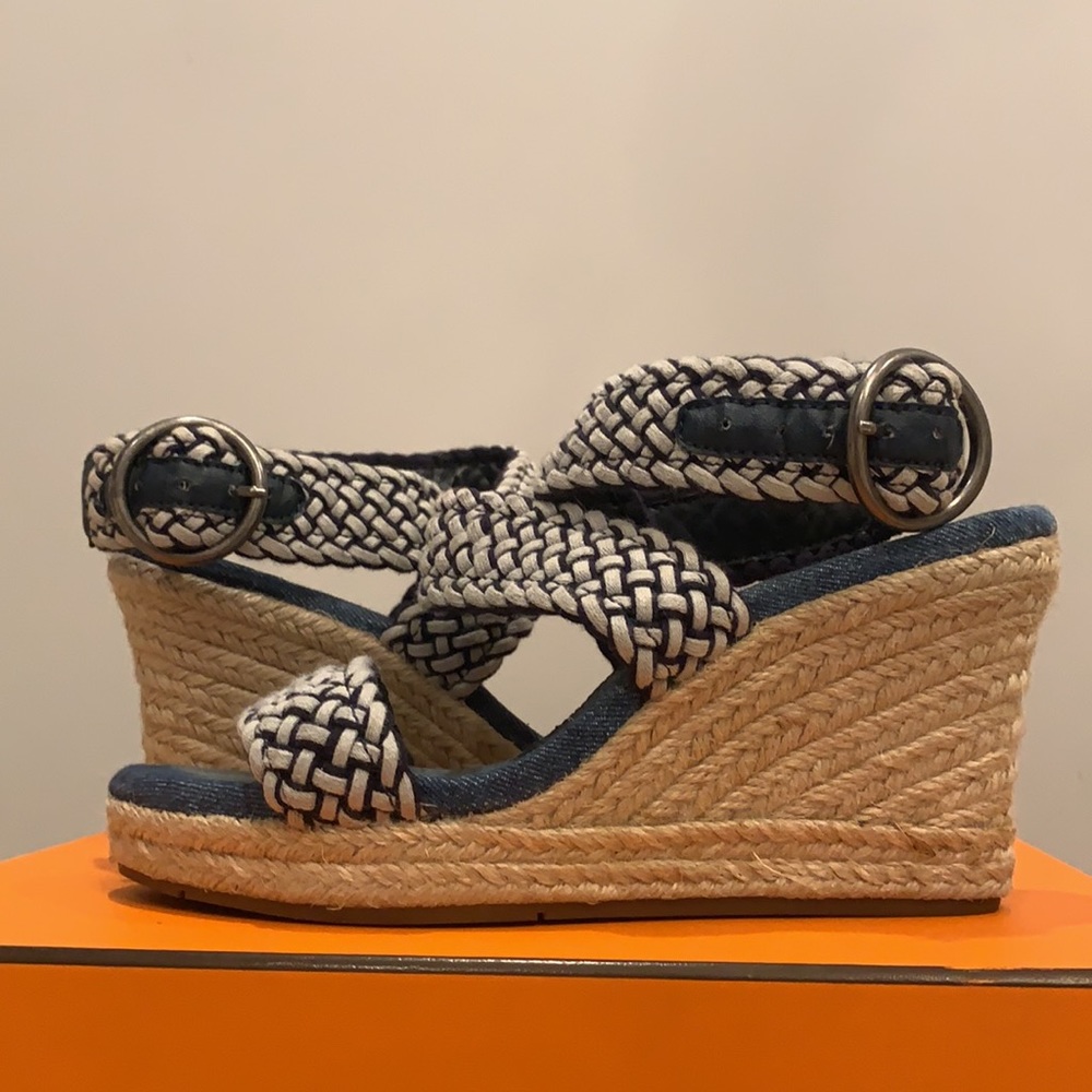 Denim Wedges